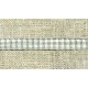 White/Grey gingham narrow ribbon