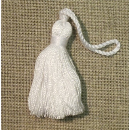 Passementerie Petite Pampille simple, col. Blanc 01