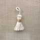 More mini tassel, col. Ivory/Linen