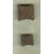 Square button in natural wood. Made in France