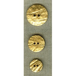 Bouton en Noix de coco doré.