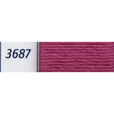 DMC mouliné embroidery thread, col. 3687