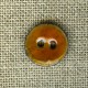 Petit bouton en noix de coco émaillée, col. Marmelade
