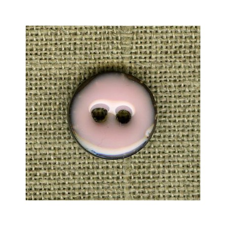 Enamelled little coconut button, col. Princess
