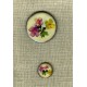 Enamelled coconut button, col. Island flowers 1