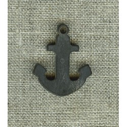 Pampille Ancre en corne Noire