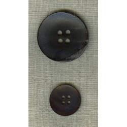 Bouton incurvé en corne Noire.