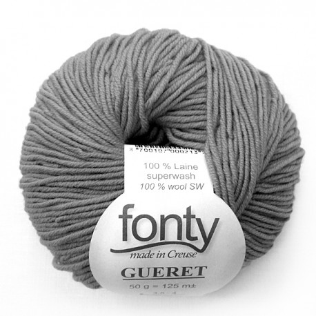 Laine à Tricoter GUERET de Fonty, col. Vert de gris 003