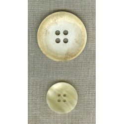 Bouton incurvé en corne Blonde