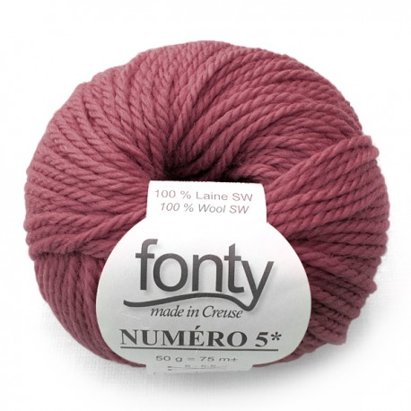 FONTY wool knitting yarn qual. NUMERO 5, col.Heather 218