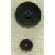Hollowed centre button in black horn.