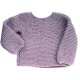 CITRONILLE knitting pattern N°12,Round-necked jumper.