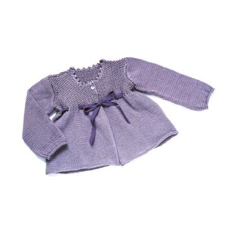 CITRONILLE knitting pattern N°34, Gathered cardigan.