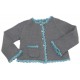 CITRONILLE knitting pattern N°36, Embellished cardigan.