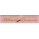 Woven labels, Model Y - Pink 12mm ribbon - Antique Gold lettering