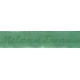 Etiquettes tissées Modèle Y - Ruban Vert 12mm - Lettrage Vert