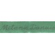 Woven labels, Model Y - Green 12mm ribbon - Grey lettering