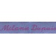 Woven labels, Model Y - Blue 12mm ribbon - Fuchsia lettering