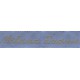 Etiquettes tissées Modèle Y - Ruban Bleu 12 mm - Lettrage Vieil Or