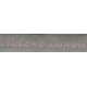 Woven labels, Model Y - Grey 12mm ribbon - Pink lettering