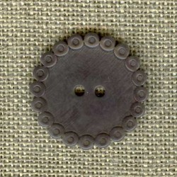 Bouton corozo Perlettes, col. Taupe grisé