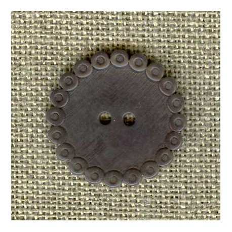 Perlette corozo button, col. Taupe