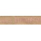 Woven labels, Model V - Beige 12mm ribbon - Pink lettering