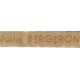 Woven labels, Model V - Beige 12mm ribbon - Antique Gold lettering