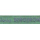 Etiquettes tissées Modèle V - Ruban Vert 12 mm - Lettrage Parme