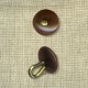 Corozo bootee button, col. Chocolate