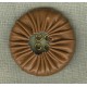 Mocha leatherette button.