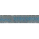 Etiquettes tissées Modèle V - Ruban Gris 12 mm - Lettrage Turquoise