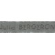 Woven labels, Model V - Grey 12mm ribbon - Grey lettering