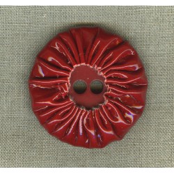 Tomato leatherette button.