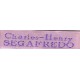 Woven labels, Model X - Pink 12mm ribbon - Violet lettering