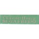 Woven labels, Model X - Green 12mm ribbon - Pink lettering