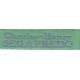 Woven labels, Model X - Green 12mm ribbon - Violet lettering