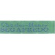 Woven labels, Model X - Green 12mm ribbon - Sky-blue lettering