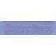 Etiquettes tissées Modèle X - Ruban Bleu 12 mm - Lettrage Parme