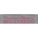 Woven labels, Model X - Grey 12mm ribbon - Fuchsia lettering
