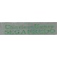 Woven labels, Model X - Grey 12mm ribbon - Green lettering