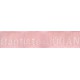 Woven labels, Model Z - Pink 12mm ribbon - White lettering