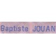 Woven labels, Model Z - Pink 12mm ribbon - Sky-blue lettering