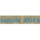 Woven labels, Model Z - Beige 12mm ribbon - Turquoise lettering