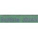 Woven labels, Model Z - Green 12mm ribbon - Violet lettering