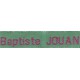Woven labels, Model Z - Green 12mm ribbon - Fuchsia lettering