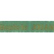 Woven labels, Model Z - Green 12mm ribbon - Antique Gold lettering