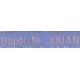 Woven labels, Model Z - Blue 12mm ribbon - Pink lettering