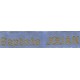 Woven labels, Model Z - Blue 12mm ribbon - Antique Gold lettering