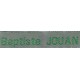 Woven labels, Model Z - Grey 12mm ribbon - Green lettering